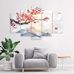 Sakura - Ukiyo-e (pływające obrazy) / Pentaptyk (płótno)