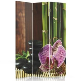 Parawan 'Kamyki i orchidea' (Rozmiar: 110 x 170 cm)