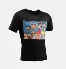 Koszulki T-Shirt z motywami japońskiego anime z kanału Polonia 1, lata 90-te