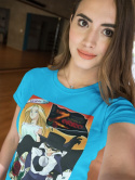 Koszulki T-Shirt z motywami japońskiego anime z kanału Polonia 1, lata 90-te