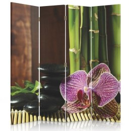 Parawan 'Kamyki i orchidea' (Rozmiar: 145 x 170 cm)
