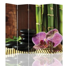 Parawan 'Kamyki i orchidea' (Rozmiar: 180 x 170 cm)