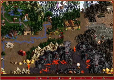 Plakat ze strategicznej gry retro PC: Heroes of Might and Magic III