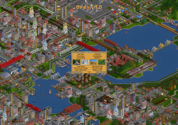 Plakat ze strategicznej gry retro PC: Open Transport Tycoon