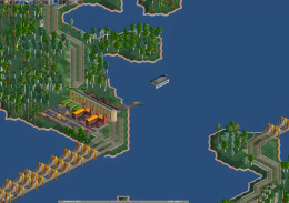 Plakat ze strategicznej gry retro PC: Open Transport Tycoon